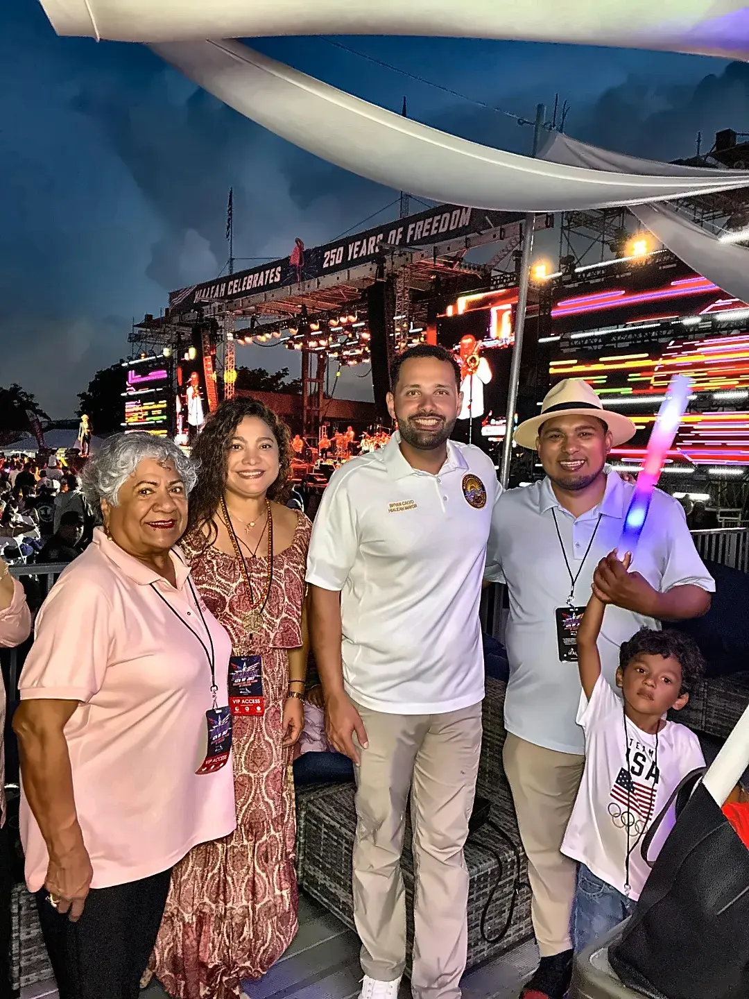 Edith Calvo with Mayor Bryan Calvo at a Hialeah festival